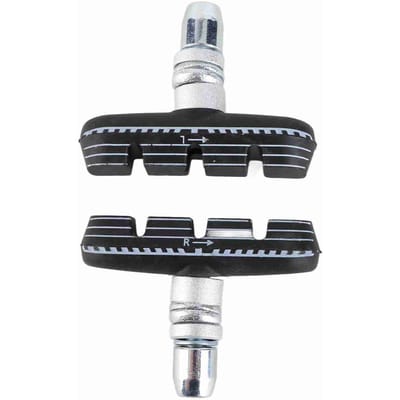 1 Paire Patins de Frein V-Brake pour Vélo Pliant 55 mm Blocs de Caoutchouc avec Écrous black