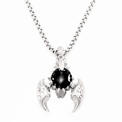 60cm x 3mm Jasseron Ketting + Symbolische Schorpioen Hanger Unisex - Roestvrij Stalen