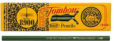 Tombow 8900 Potloden - HB - Traditioneel Japans potlood - Set 12 stuks