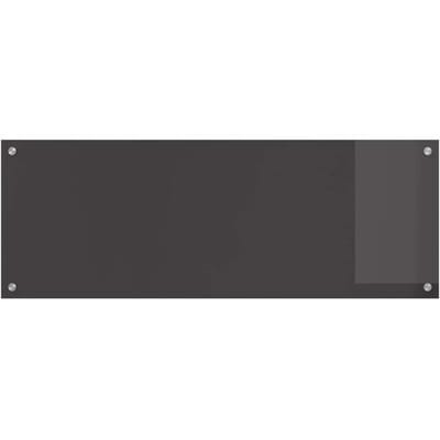 vidaXL - Keukenachterwand - Donkergrijs - 110 - x - 40 - cm - gehard - glas