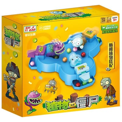 Planten versus. Zombies Kikkers Eten Bonen Speelgoed Puzzel Interactief Spel Druk Strijd Bordspel Ouder-Kind Competitie Desktop Speelgoed 21x9x5.5cm