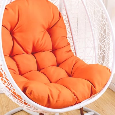 Schommelstoelkussen Vervanging - Hangstoelkussen Tuinstoelkussen - Buiten Ontspannen - Waterafstotende Polyesterhoes - 120 x 80 cm - Oranje