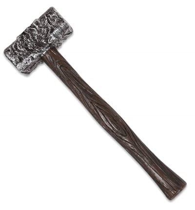 Hamer 38cm - Zilver - Kunststof - Halloween