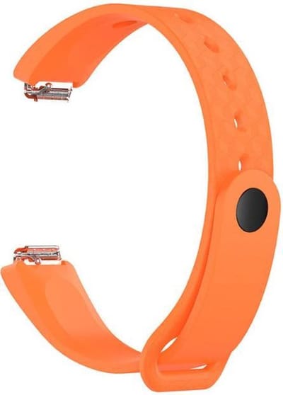 KELERINO. Siliconen bandje geschikt voor Fitbit Inspire (HR) - Oranje - Small