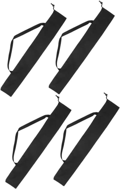 Opbergzak Stokken - Draagtas Stokkenhouder - Outdoor Activiteiten - Scheurbestendig Oxford Materiaal - 86 cm - Zwart