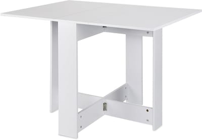 PIPIPOXER-Inklapbare Tafel| Eettafel Uitschuifbaar| Opvouwbaar| 102.5*76*73cm-Wit