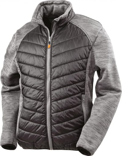 Result Elevator Jacket RT314 - Black/Marl Grey - XXL