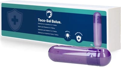 Excellent Toco-Sel Bolus - Vitamine E + Selenium Bolus - Ter ondersteuning van de optimale vruchtbaarheid, groei, ontwikkeling en het immuunsysteem - Geschikt voor rundvee - 4 x 105 gram