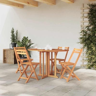Tuintafel Teakhout - Klaptafel Buiten - Buiten Eten - Inklapbaar Compact - 120x70cm - Bruin