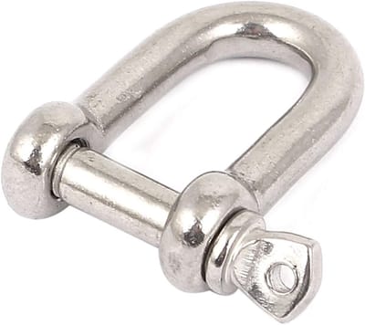 Harpsluiting Schroefdraad - RVS Karabijn - Veilig Bevestigen - Corrosiebestendig Metaal - 5mm x 32mm