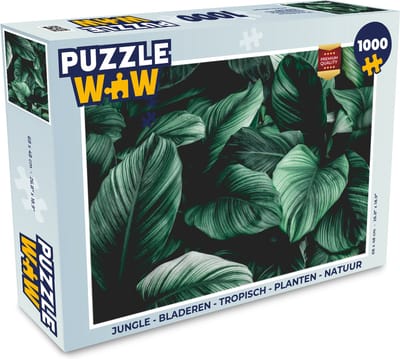 Puzzel Jungle - Bladeren - Tropisch - Planten - Natuur - Legpuzzel - Puzzel 1000 stukjes volwassenen