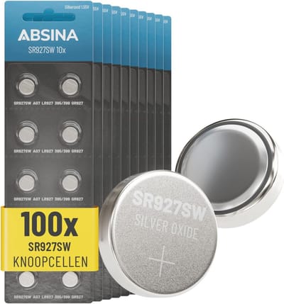 Horloge batterij 395/399, Knoopcel 1,55V Zilveroxide, Lange Houdbaarheid, 10 Stuks Verpakking