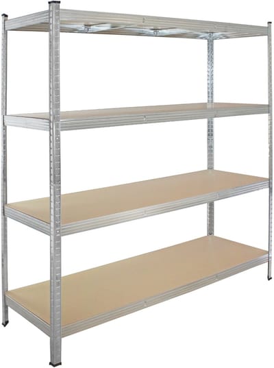 TRUTZHOLM - XXL Opbergrek 180x160x60 cm - 1000 kg - 4 Legborden - Insteekbare Stelling - Werkplaatsrek - Extra Breed