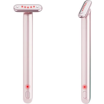 Nieuwe EMS Microstroom Introductie Oogmassagepen Roteerbaar Warm Kompres Vibratie Kleurlicht Oog Schoonheidsinstrument white