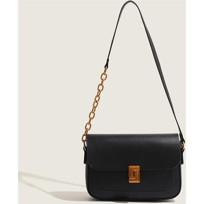 High-end Tas met Textuur voor Dames Europees en Amerikaans Retro Tofu Tas Modieuze Okseltas Modieuze Crossbody Tas voor Dames black