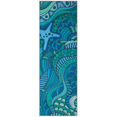 Yoga Mat Print Qucik Dry Antislip Opvouwbare Yoga Handdoek Fitness Deken