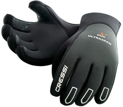 Cressi Ultraspan 3.5 Mm Handschoenen Zwart,Grijs S