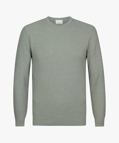 Profuomo Pullover Crewneck Structure Grey  M