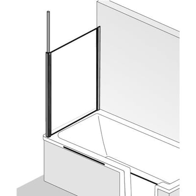 HSK Premium Softcube side panel 75cm for bath attachment 6816075-41-50