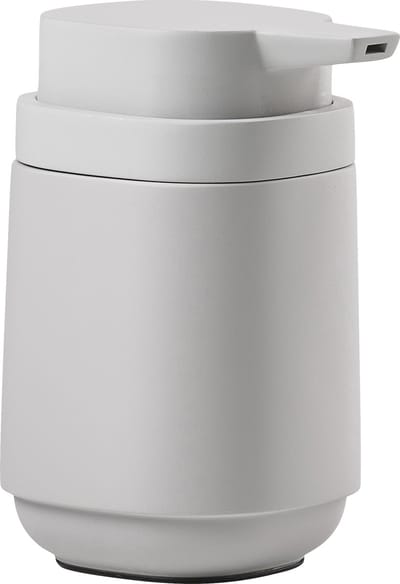 Zone Denmark Time Zeepdispenser - Zeeppompje Vrijstaand - Zeeppomp voor Badkamer, Keuken & Toilet - Toilet & Badkamer Accessoires - 220 ml - 13 x 8 cm - Soft Grey (grijs)