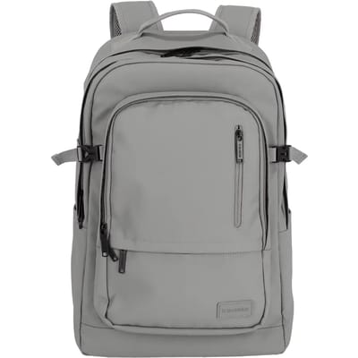 Travelite Basics Backpack Water Repellent 28 liter (waterafstotende laptoprugzak) 03 - Lichtgrijs
