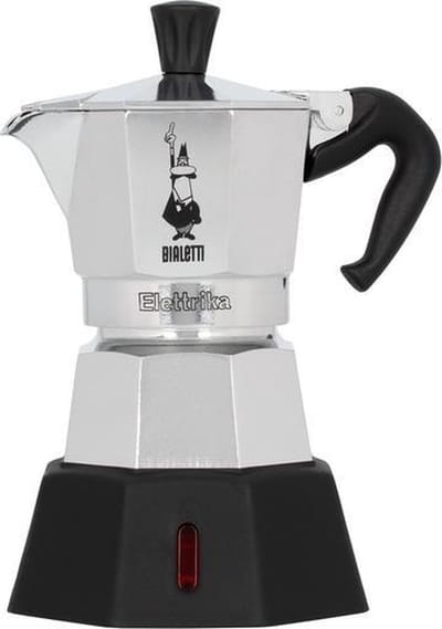 Bialetti Moka Elektrika 2 Kops – Elektrische Percolator – 230V – Aluminium – Italiaanse Espresso Maker