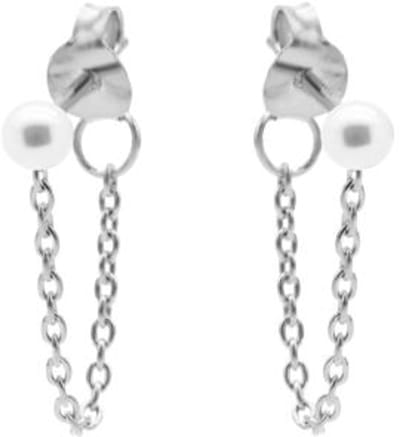 Karma Chain Single Pearl Zilver M3268