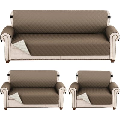 1 stuks Waterdichte Bankhoes Gewatteerde Slijtvaste Bankhoes voor Hond Huisdier Kinderen Relaxfauteuil Leunstoel Meubels 1/2/3/4 Zits Bescherm 1 Seater black
