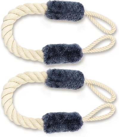Deurstopper Touw - Blauw - 60 cm - Katoen - Voor Kinderen en Huisdieren