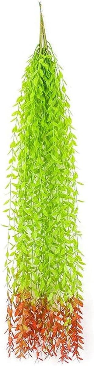 Allecto - Kunstplant - Decoratieve Woonaccessoire - Groene Blad - Hangend Sierstuk - Binnengebruik Kunstbloemen - Geschikt voor Woondecoratie - Roo...