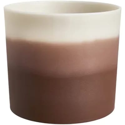 Elho Colour Gradiant Rond 16cm - Bloempot voor Binnen - 100% Gerecycled Plastic - Ø 15.9 x H 14.7 - Cederbruin