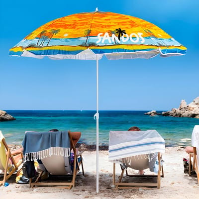 Sandos - Parasol Strand en Tuin - 160cm - UV-bescherming - Waterbestendig