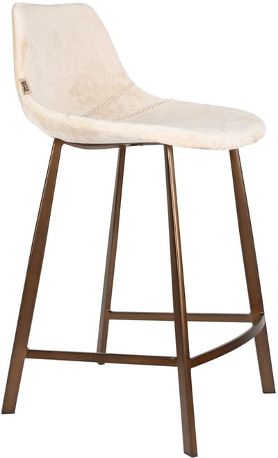 Dutchbone Franky Barkrukken rugleuning 65 cm Beige - Set van 2
