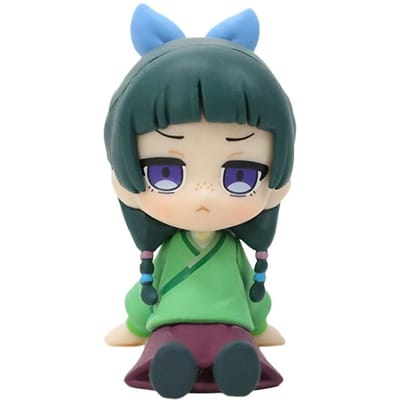 4PCS Q-Mini Les Carnets de l'Apothicaire Maomao Jinshi Mini Figurine Anime Périphérie Kawaii Jouets Assis Ornements de Bureau Voiture Modèle Cadeau gray