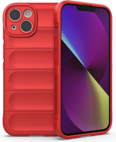 Coverup Hoesje - Geschikt voor iPhone 14 Plus Hoesje - Coverup Hands-On Rugged Back Cover - Rood