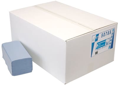 Handdoekjes P50785 23x25cm Z-vouw BLUE 1laags 5000st (P50785)