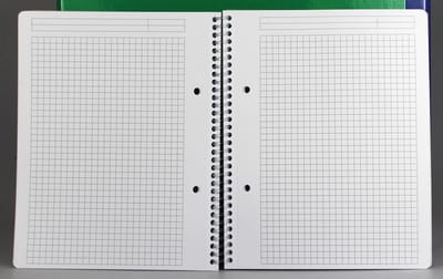Gallery Traditional spiraalschrift ft A4, geruit 5 mm, geassorteerde kleuren, 160 bladzijden 6 stuks