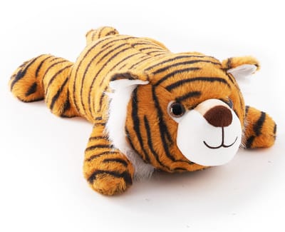 Wikoo® Verzwaringsknuffel 2 kg - Zwaarte Knuffel Tijger 40 cm - Verzwaarde Plushie - Sensorisch Speelgoed voor Kinderen met Autisme - Zware Rustgevende Slaapknuffel Volwassenen - Tiger