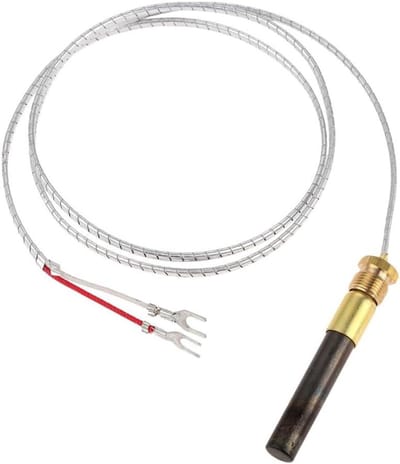 Thermopile Generator - Thermo-element Reserveonderdeel - Gasapparaten Repareren - Universele Compatibiliteit - 60 cm - Zilver