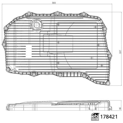 Oliefilter, versnellingsbak FEBI BILSTEIN 178421
