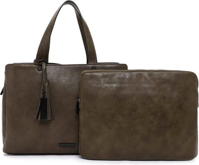 SURI FREY Business tas Schoudertas Celly Business Bag Mud Donkerbruin