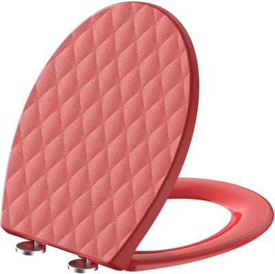 Wc-bril - Toiletdeksel - Badkamer Upgrade - Softclose Mechanisme - 446 x 371 cm - Rood