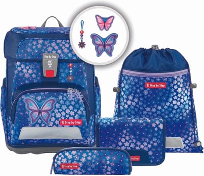 Step by Step Cloud - Schoolrugzak Set 5tlg. (Butterfly Maja)
