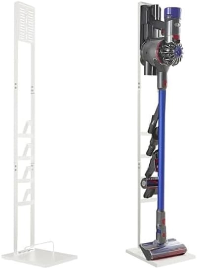 PromoHome Stofzuigerhouder en Vacuümstandaard, opbergbeugel geschikt voor V15 V12 V11 V10 V8 V7 V6-serie , metalen opbergbeugel "Wit"