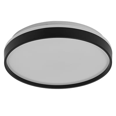 OSRAM ORBIS Gisela LED Plafondlamp 385mm, 24W, 3000K warm wit, Zwart, Metaal met Kunststof ring, IP20