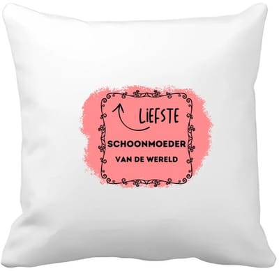 Akyol - de liefste schoonmoeder van de wereld Kussen hoes - Schoonmoeder - de liefste schoonmoeder - moeder cadeautjes - moederdag - verjaardag - geschenk - kado - 40 bij 40 cm