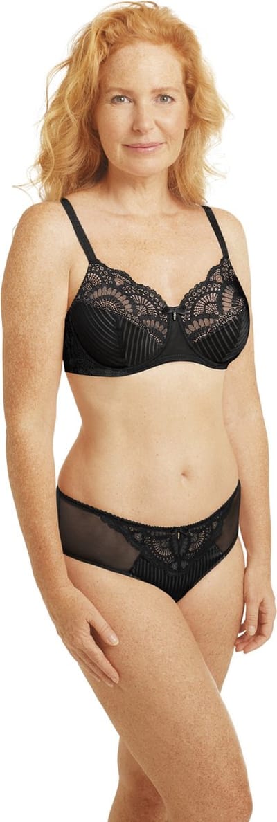 Amoena Prothese Bh Voorgevormd Zonder Beugel Karolina SBP Zwart - maat EU 70AA / FR 85AA