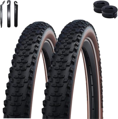 Fietsbanden Set - Banden en Binnenbanden - Allround Fietsen - Duurzaam ADDIX Compound - 54-584 27.5x2.10 - Zwart Bron