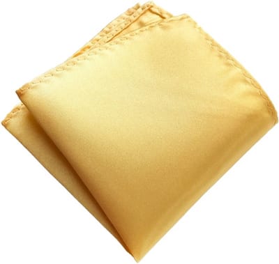 Fako Fashion - Pochette - Pochet - Satijn - 22x22cm - Lichtgoud
