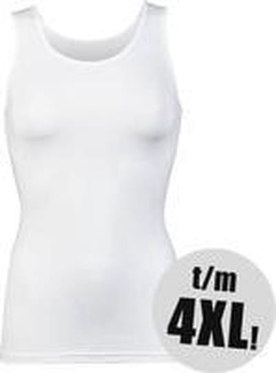 RJ Bodywear - Pure Color - Dames Singlet - Wit - 3XL